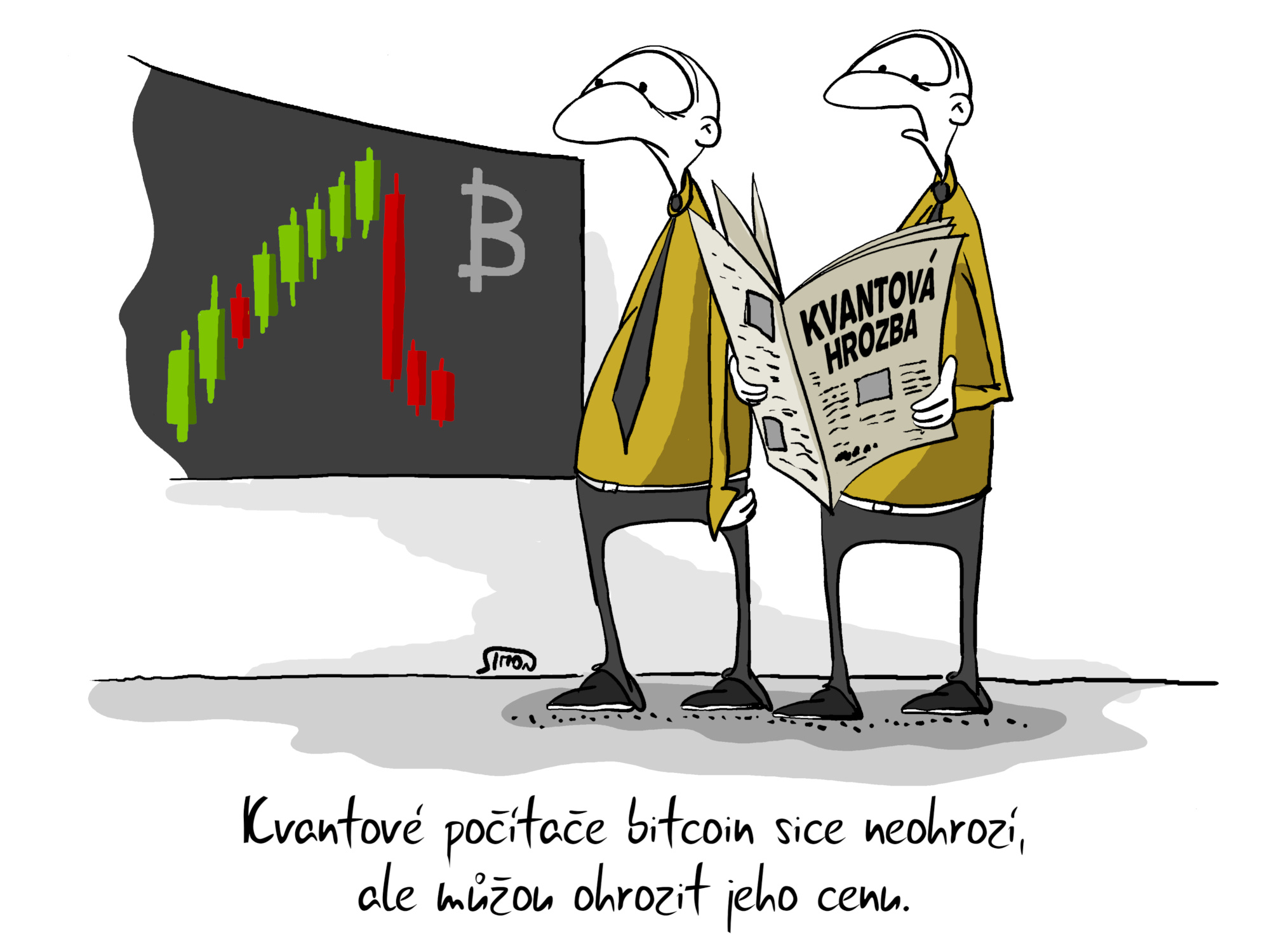 Kvantové počítače bitcoin sice neohrozí, ale můžou ohrozit jeho cenu.
