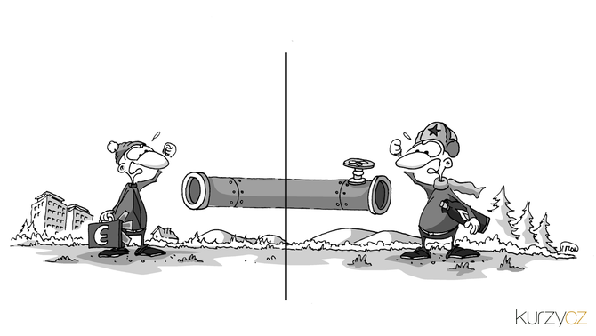Kreslený vtip: Beze slov. Autor: Marek Simon
