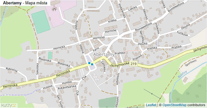 Abertamy - mapa města