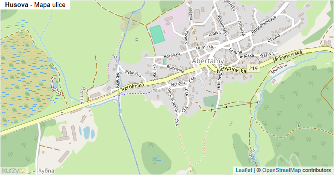 Husova - mapa ulice