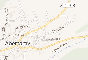 Jiráskova v obci Abertamy - mapa ulice
