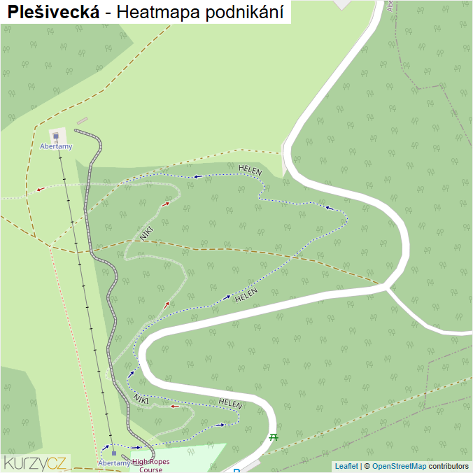 Mapa Plešivecká - Firmy v ulici.