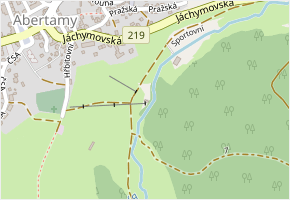 Sportovní v obci Abertamy - mapa ulice