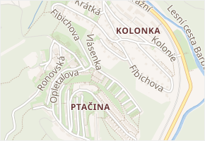 Družstevní v obci Adamov - mapa ulice