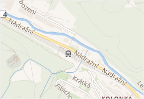 Kolonie v obci Adamov - mapa ulice