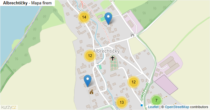 Albrechtičky - mapa firem