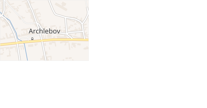 Hrachůvka v obci Archlebov - mapa ulice