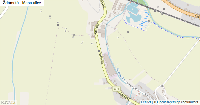 Ždánská - mapa ulice