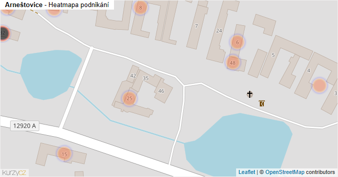 Arneštovice - mapa podnikání