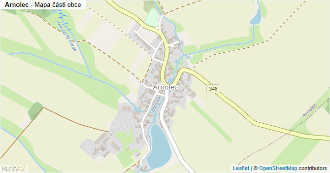 Arnolec - mapa části obce