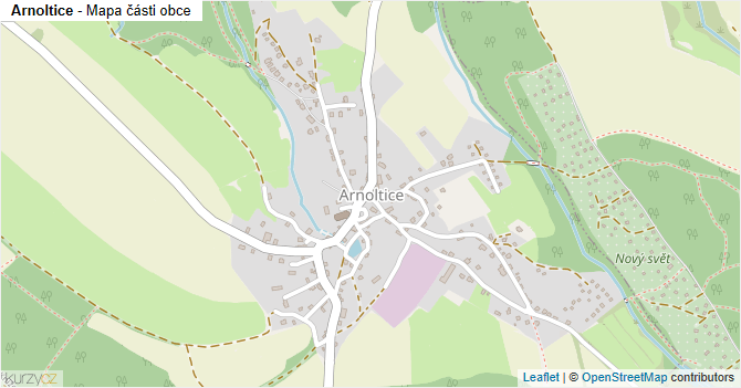 Arnoltice - mapa části obce