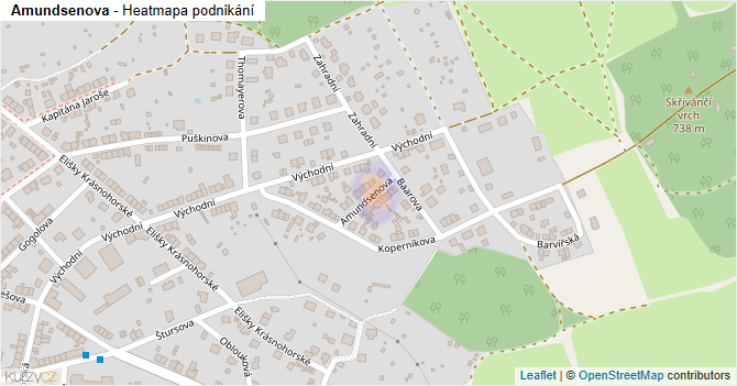 Amundsenova - mapa podnikání