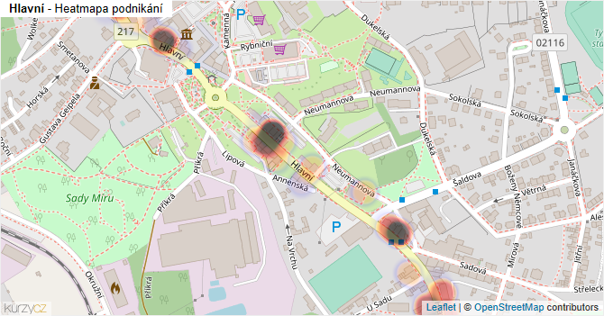 Hlavní - mapa podnikání