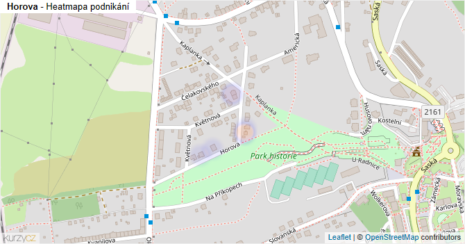 Horova - mapa podnikání