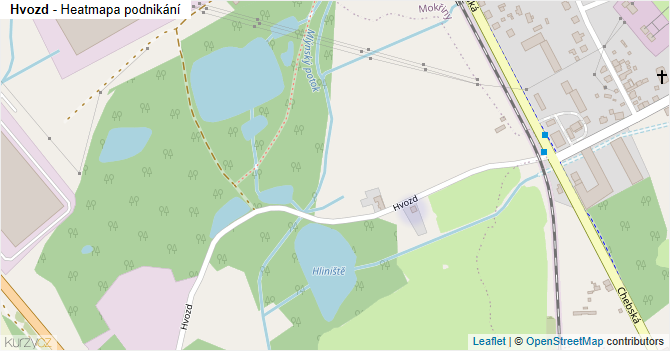 Hvozd - mapa podnikání