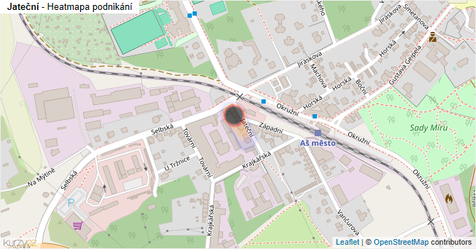 Jateční - mapa podnikání