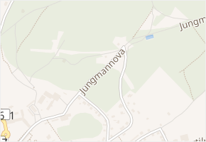 Jungmannova v obci Aš - mapa ulice