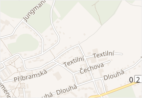 Lipová cesta v obci Aš - mapa ulice