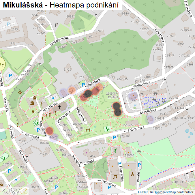 Mapa Mikulášská - Firmy v ulici.