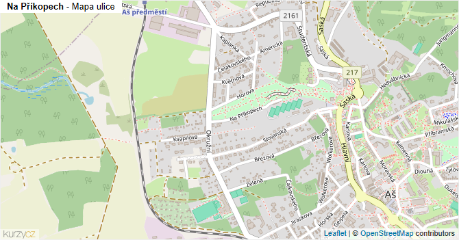 Na Příkopech - mapa ulice