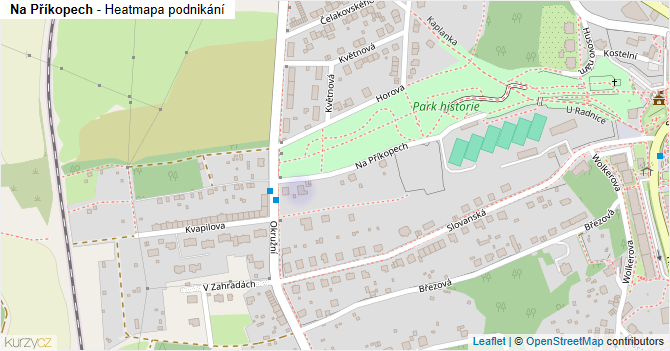 Na Příkopech - mapa podnikání