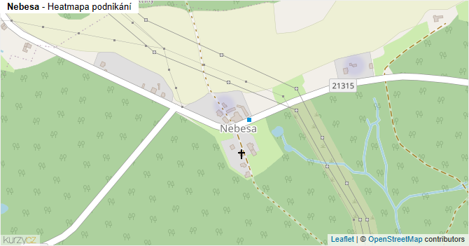 Nebesa - mapa podnikání