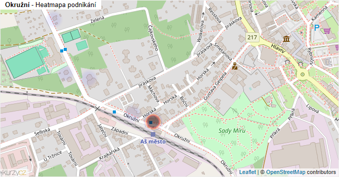 Okružní - mapa podnikání