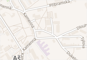 Pivovarská v obci Aš - mapa ulice