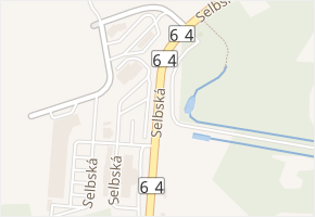 Selbská v obci Aš - mapa ulice