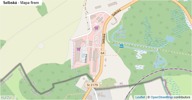 Selbská - mapa firem
