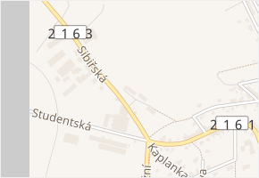 Sibiřská v obci Aš - mapa ulice