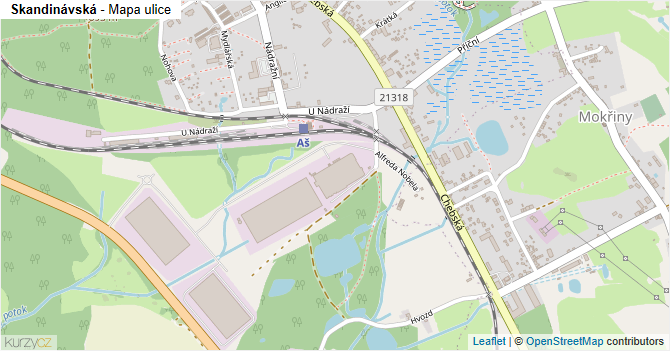 Skandinávská - mapa ulice