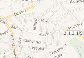 Střelecká v obci Aš - mapa ulice