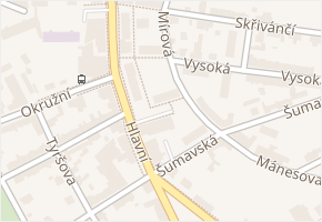 Tesařská v obci Aš - mapa ulice
