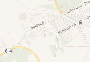 U Lipového dvora v obci Aš - mapa ulice