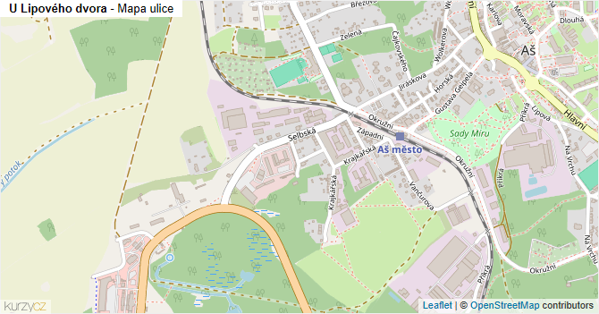 U Lipového dvora - mapa ulice