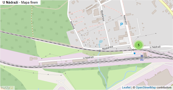 U Nádraží - mapa firem