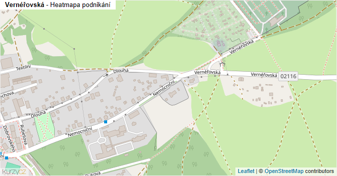 Vernéřovská - mapa podnikání