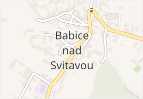 Babice nad Svitavou v obci Babice nad Svitavou - mapa části obce