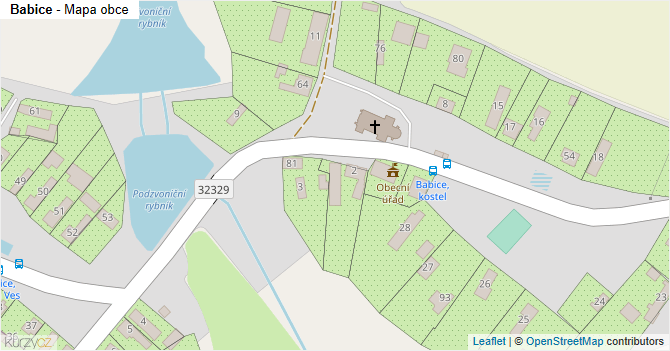 Babice - mapa obce
