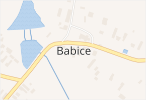 Babice v obci Babice - mapa části obce