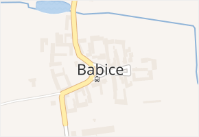 Babice v obci Babice - mapa části obce