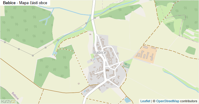Babice - mapa části obce
