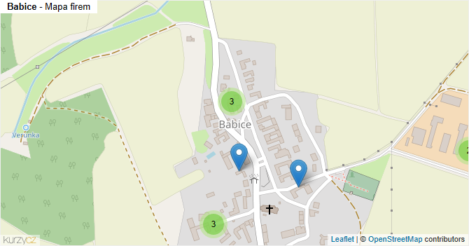 Babice - mapa firem