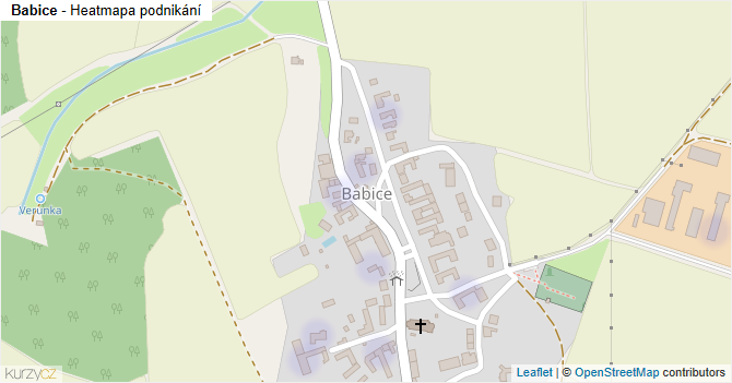 Babice - mapa podnikání