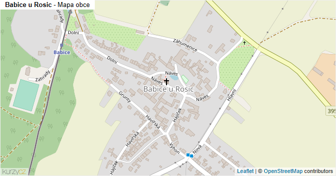 Babice u Rosic - mapa obce