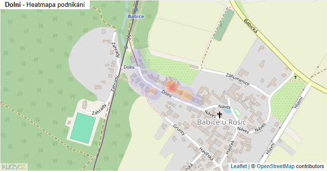 Dolní - mapa podnikání