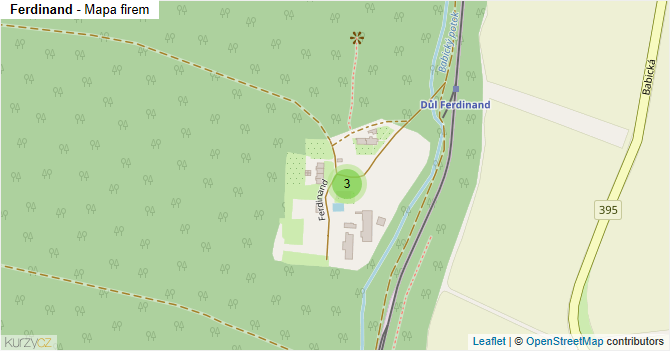 Ferdinand - mapa firem