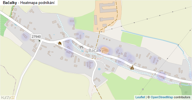 Bačalky - mapa podnikání