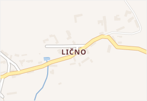 Lično v obci Bačalky - mapa části obce